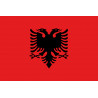 Drapeau Albanie - 15x10 cm - Sticker/autocollant