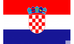 Drapeau Croatie - 19.5x13 cm - Sticker/autocollant