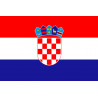 Drapeau Croatie - 19.5x13 cm - Sticker/autocollant