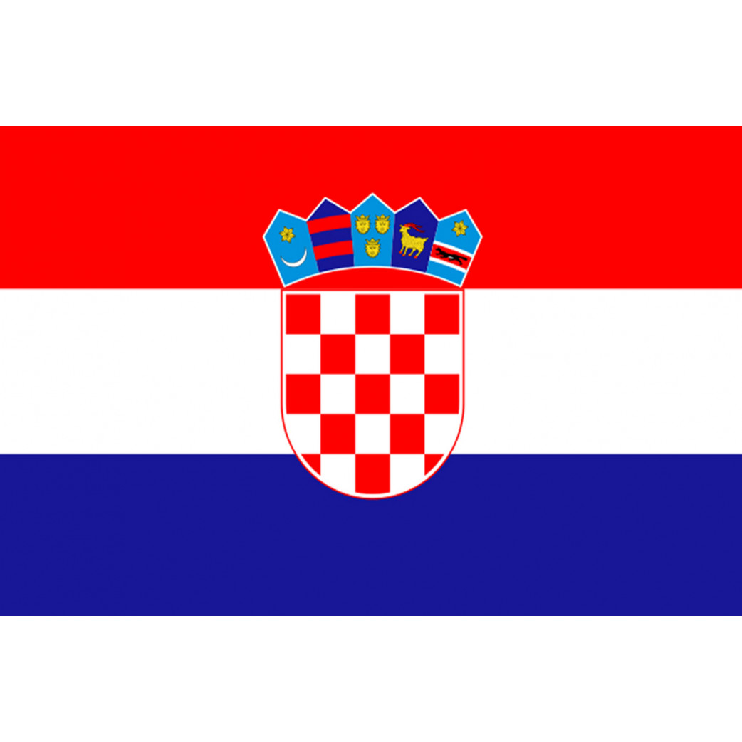 Drapeau Croatie - 5x3.3 cm - Sticker/autocollant