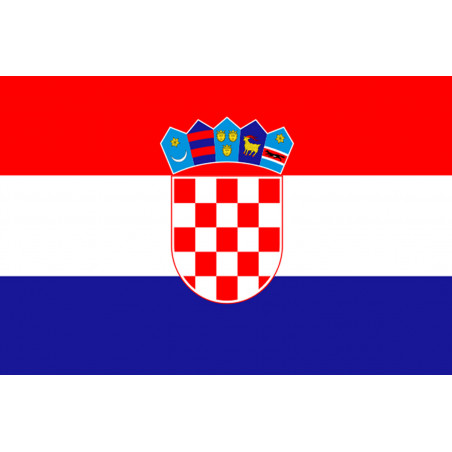 Drapeau Croatie - 5x3.3 cm - Sticker/autocollant