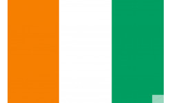 Drapeau Côte d'Ivoire - 19.5 x 13 cm - Sticker/autocollant