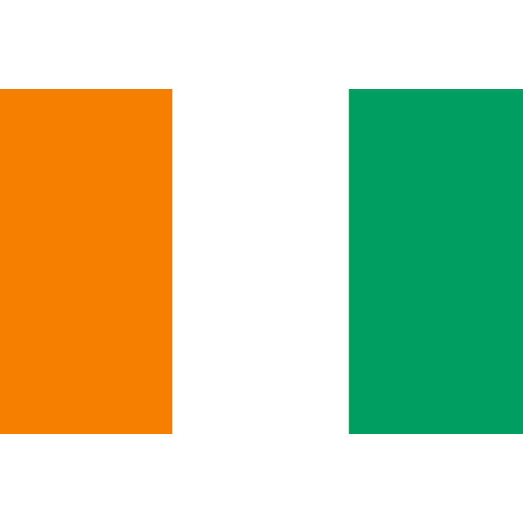 Drapeau Côte d'Ivoire - 15x10 cm - Sticker/autocollant