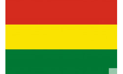 Drapeau Bolivie - 5x3.3cm - Sticker/autocollant