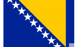 Drapeau Bosnie-Herzegovine - 5x3.3cm - Sticker/autocollant