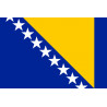 Drapeau Bosnie-Herzegovine - 5x3.3cm - Sticker/autocollant