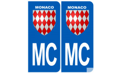 immatriculation MC Monaco Grimaldi - Sticker/autocollant