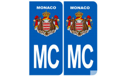 immatriculation MC Monaco - Sticker/autocollant