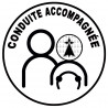 conduite accompagnée Bretagne hermine - 15cm - Sticker/autocollant