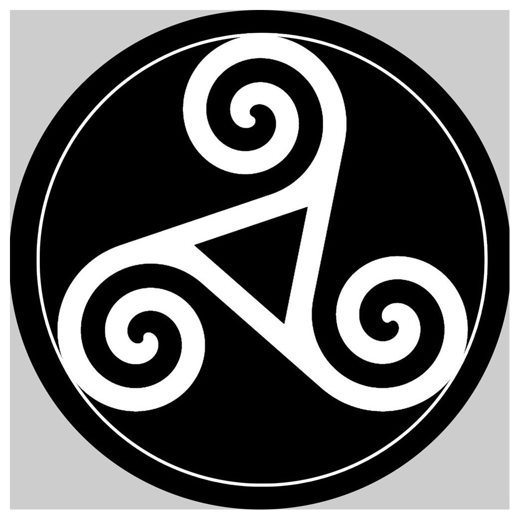 Triskel Breton - 10 cm - Sticker/autocollant