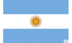 Drapeau Argentine - 19.5 x 13 cm - Sticker/autocollant