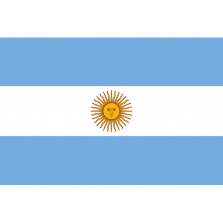 Drapeau Argentine - 15 x 10 cm - Sticker/autocollant