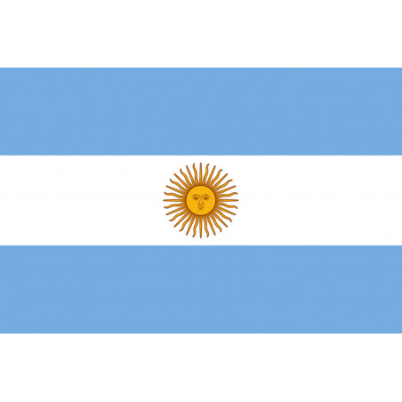 Drapeau Argentine - 5 x 3,3 cm - Sticker/autocollant