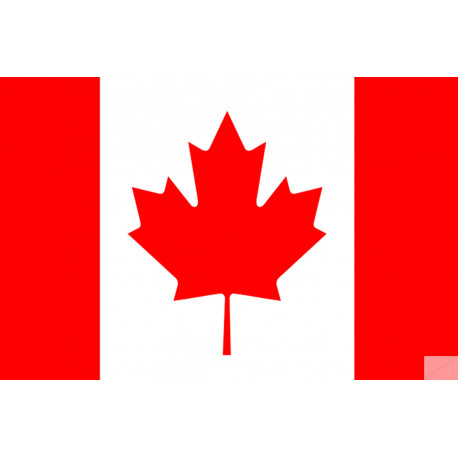 Drapeau Canada - 5 x 3,3 cm - Sticker/autocollant