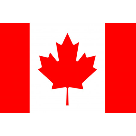 Drapeau Canada - 5 x 3,3 cm - Sticker/autocollant