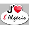 J'aime l'Algérie - 15x11cm - Sticker/autocollant