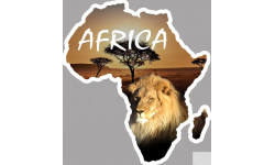 Africa Lion - 10x9cm - Sticker/autocollant