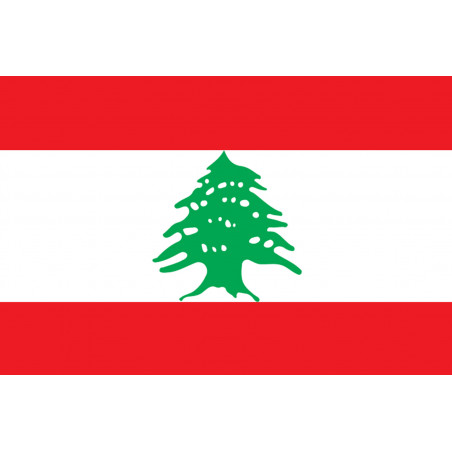 Drapeau Liban - 19,5x13 cm - Sticker/autocollant