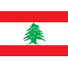 Drapeau Liban - 19,5x13 cm - Sticker/autocollant