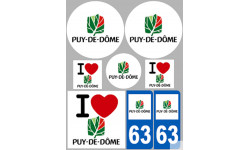 stickers / autocollant département du Puy de Dôme
