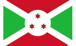 Drapeau Burundi - 19,5x13 cm - Sticker/autocollant