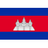 Drapeau Cambodge - 19.5x13 cm - Sticker/autocollant