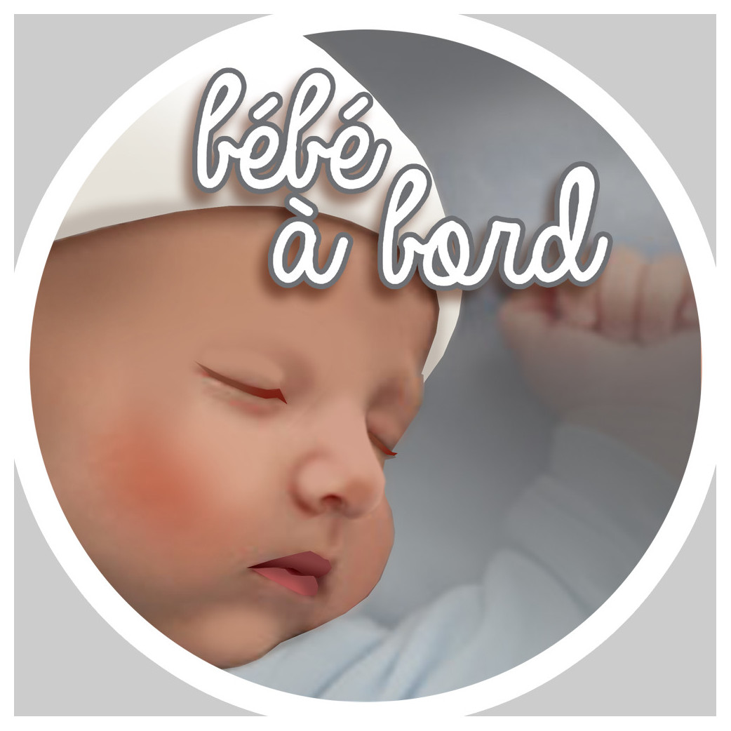 Bébé à bord (15x15cm) - Sticker/autocollant