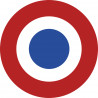 drapeau aviation Française - 5cm - Sticker/autocollant