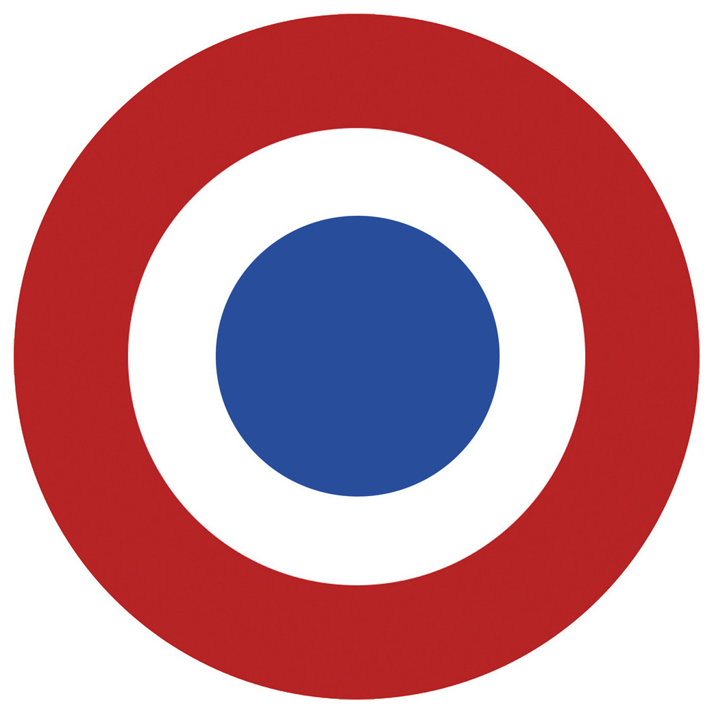 drapeau aviation Française - 15cm - Sticker/autocollant