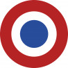 drapeau aviation Française - 20cm - Sticker/autocollant