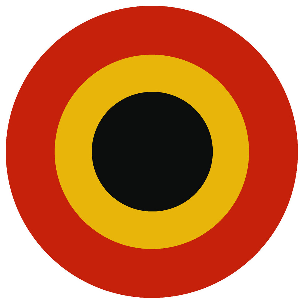 drapeau aviation Belge - 5cm - Sticker/autocollant