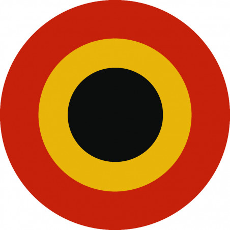 drapeau aviation Belge - 5cm - Sticker/autocollant