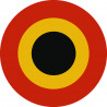 drapeau aviation Belge - 5cm - Sticker/autocollant