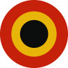 drapeau aviation Belge - 10cm - Sticker/autocollant