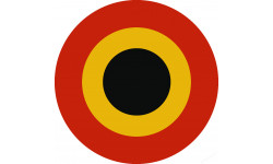 drapeau aviation Belge - 20cm - Sticker/autocollant