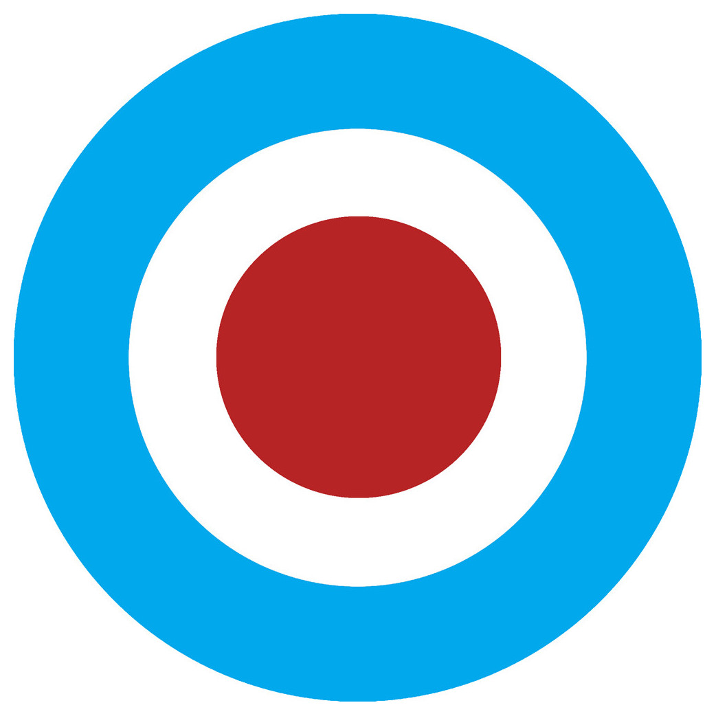 drapeau aviation anglaise - 5cm - Sticker/autocollant