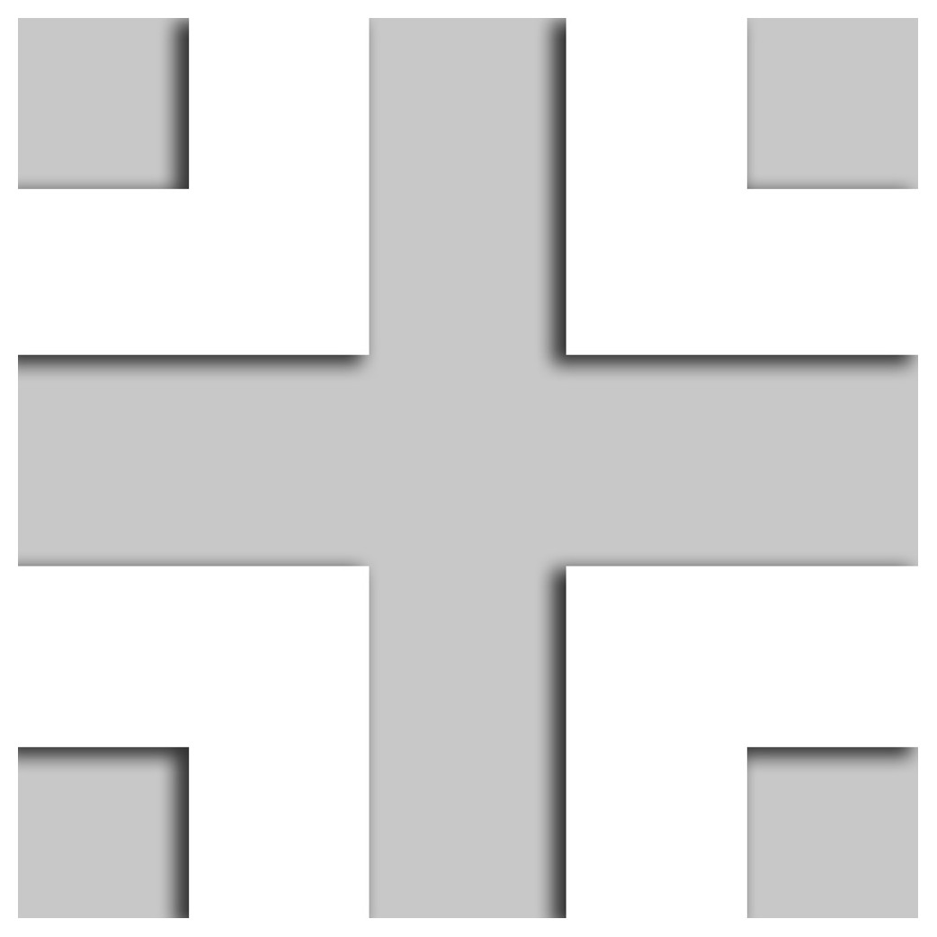 drapeau aviation Allemand blanc - 20cm - Sticker/autocollant