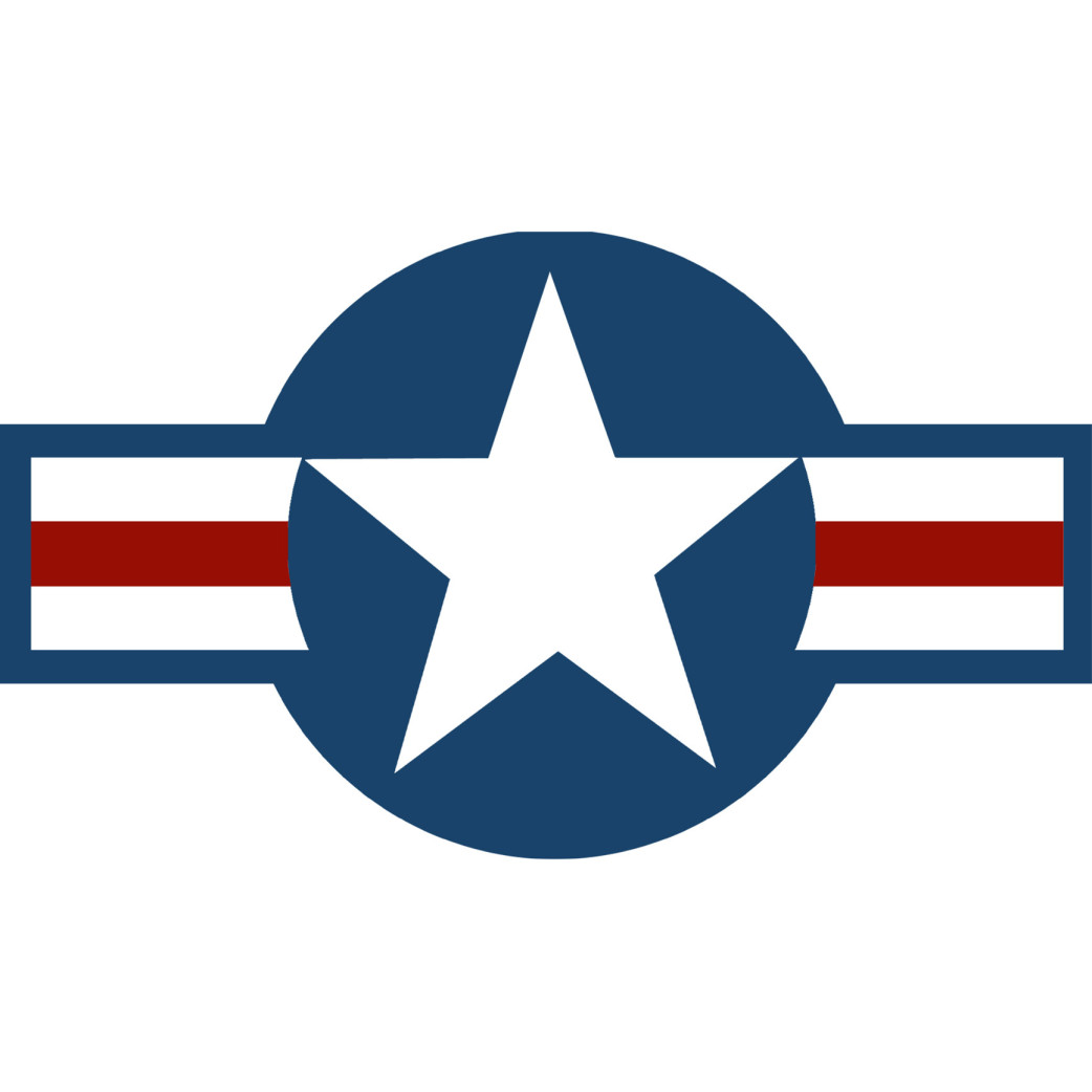 drapeau aviation USA - 15x8,5cm - Sticker/autocollant