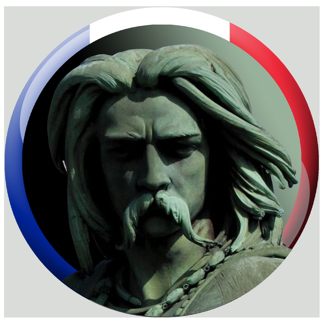 Vercingétorix - 10cm - Sticker/autocollant