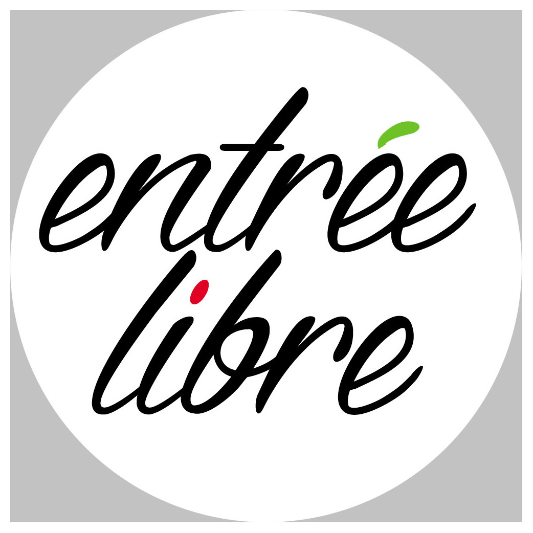 entrée libre - 5cm - Sticker/autocollant