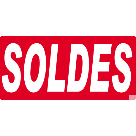 SOLDES R16 - 30x14 cm - Sticker/autocollant