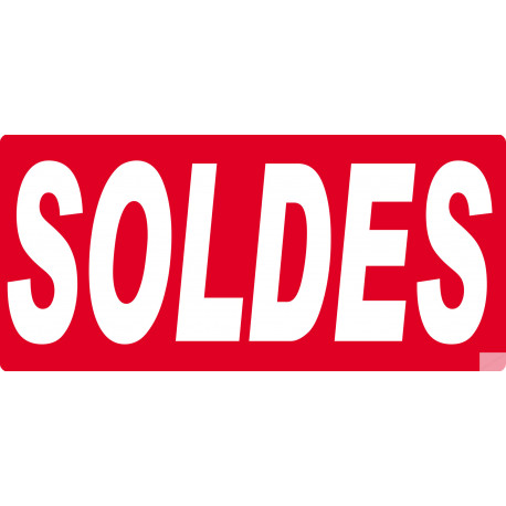 SOLDES R16 - 15x7cm - Sticker/autocollant