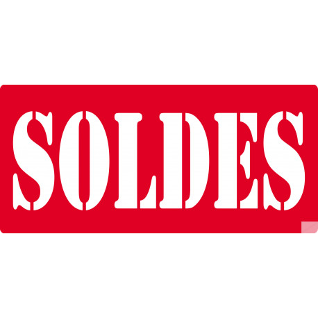 SOLDES R2 - 30x14 cm - Sticker/autocollant