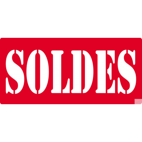 SOLDES R2 - 20x9 cm - Sticker/autocollant