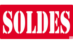 SOLDES R2 - 15x7cm - Sticker/autocollant