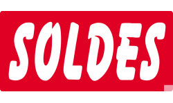 SOLDES R3 - 30x14 cm - Sticker/autocollant