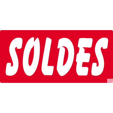 SOLDES R3 - 30x14 cm - Sticker/autocollant