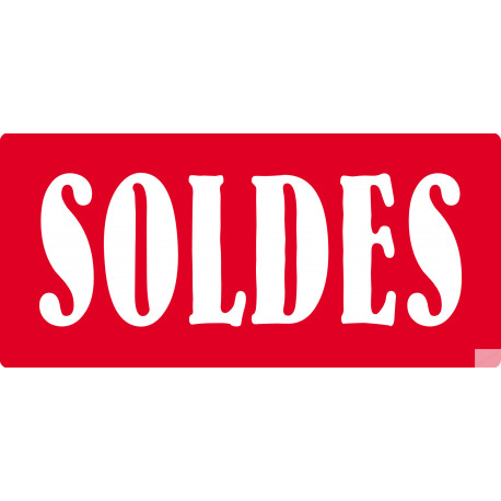 SOLDES R6 - 30x14cm - Sticker/autocollant