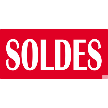 SOLDES R7 - 30x14cm - Sticker/autocollant