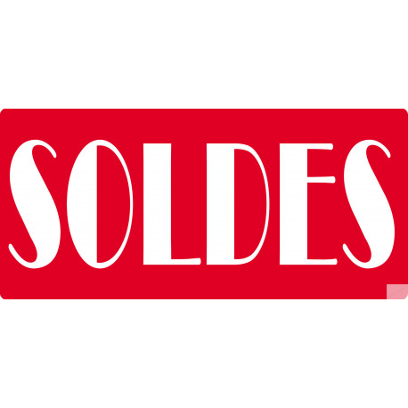 SOLDES R8 - 30x14cm - Sticker/autocollant